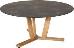 Produktbild Les Jardins TEKURA runder Tisch aus Teakholz - HPL Schieferplatte TA02280 (140 cm)