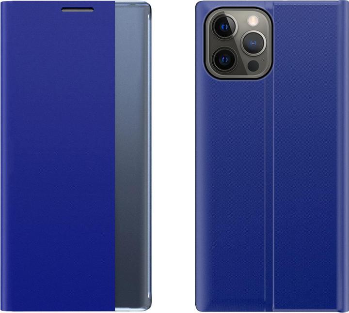 Produktbild Hurtel Sleep Case Booktype Case Smart Schutzhülle Aufklappbare Hülle für iPhone 13 Pro blau (Apple iPhone 13 Pro)