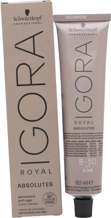 Actual product image Schwarzkopf Professional Igora Royal - 8-50 Light Blonde Gold Nature (Blond, Gold)