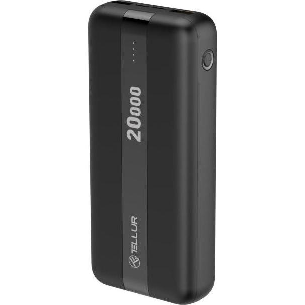 Tellur PBC203 20000mAh juodas (20000 mAh, 10.50 W), Powerbank, Nero