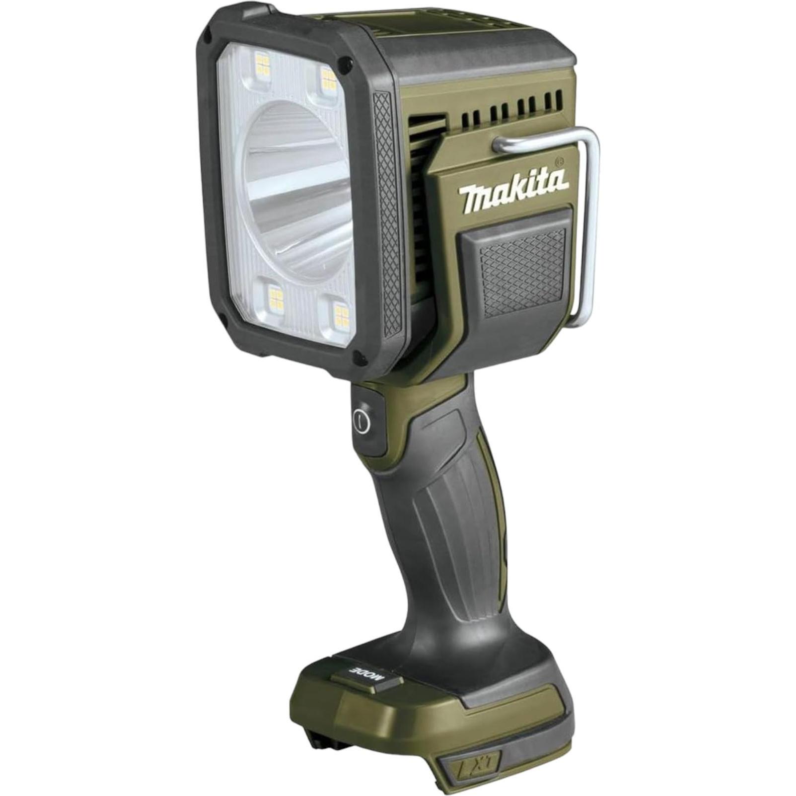 Makita, Arbeitsleuchte, DML 812 O Akku Handstrahler 18 V 1250 lm LED Olive GrÃ¼n Outdoor Adventure Solo - ohne Akku (125...