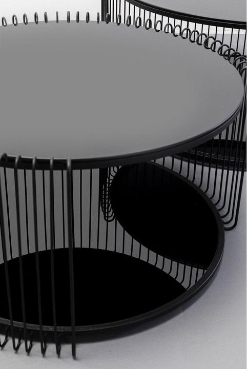 Produktbild Kare Design Couchtisch Wire Double Schwarz (2/Set)