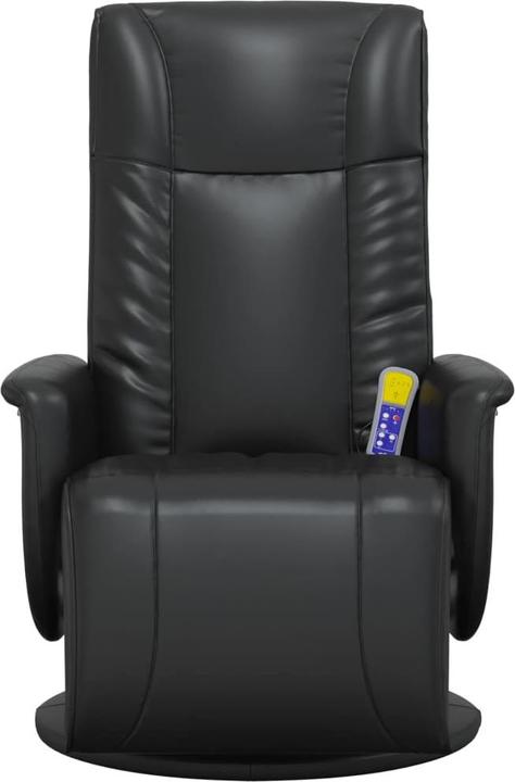 Image du produit vidaXL Fauteuil de massage avec repose-pieds Noir Similicuir,Couleur