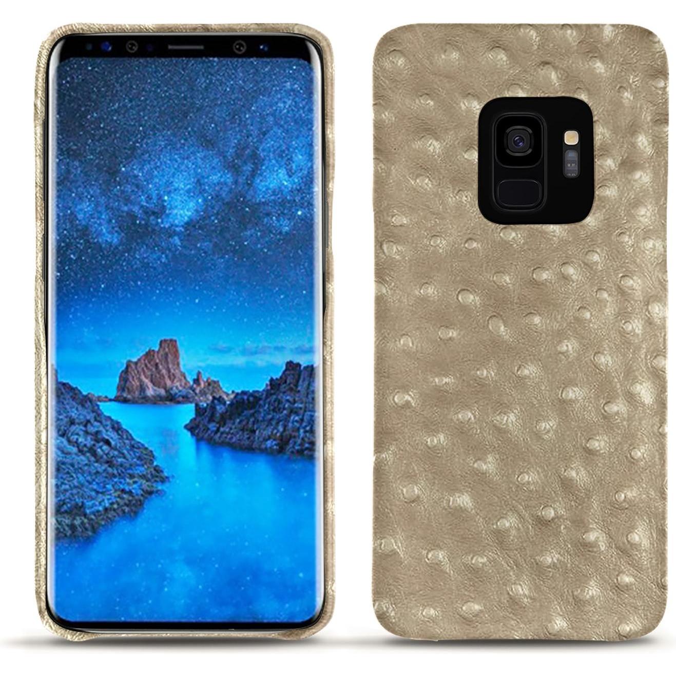 Noreve Lederschutzhülle (Samsung Galaxy S9), Smartphone Hülle, Beige