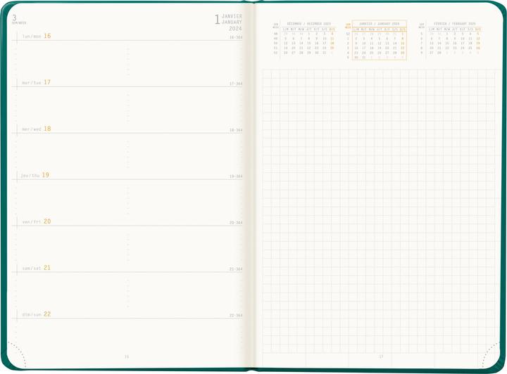 Produktbild Rhodia Webplanner (A5, Harter Einband, Französisch, Englisch)
