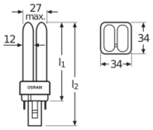 Actual product image Osram Energy-saving lamp (G24d-3, 26 W, 1800 lm, 1 x, G)