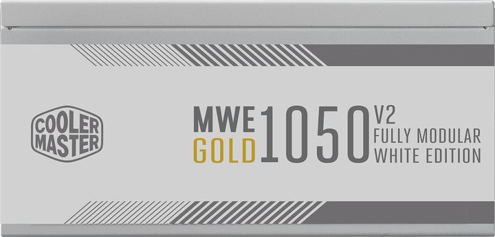 Actual product image Cooler Master Master MPE-A501-AFCAG-3GEU MWE Gold V2 White, ATX3.0, 1050W, 90%, 140mm, 3x PCIe 6+2, 12x SA (1050 W)