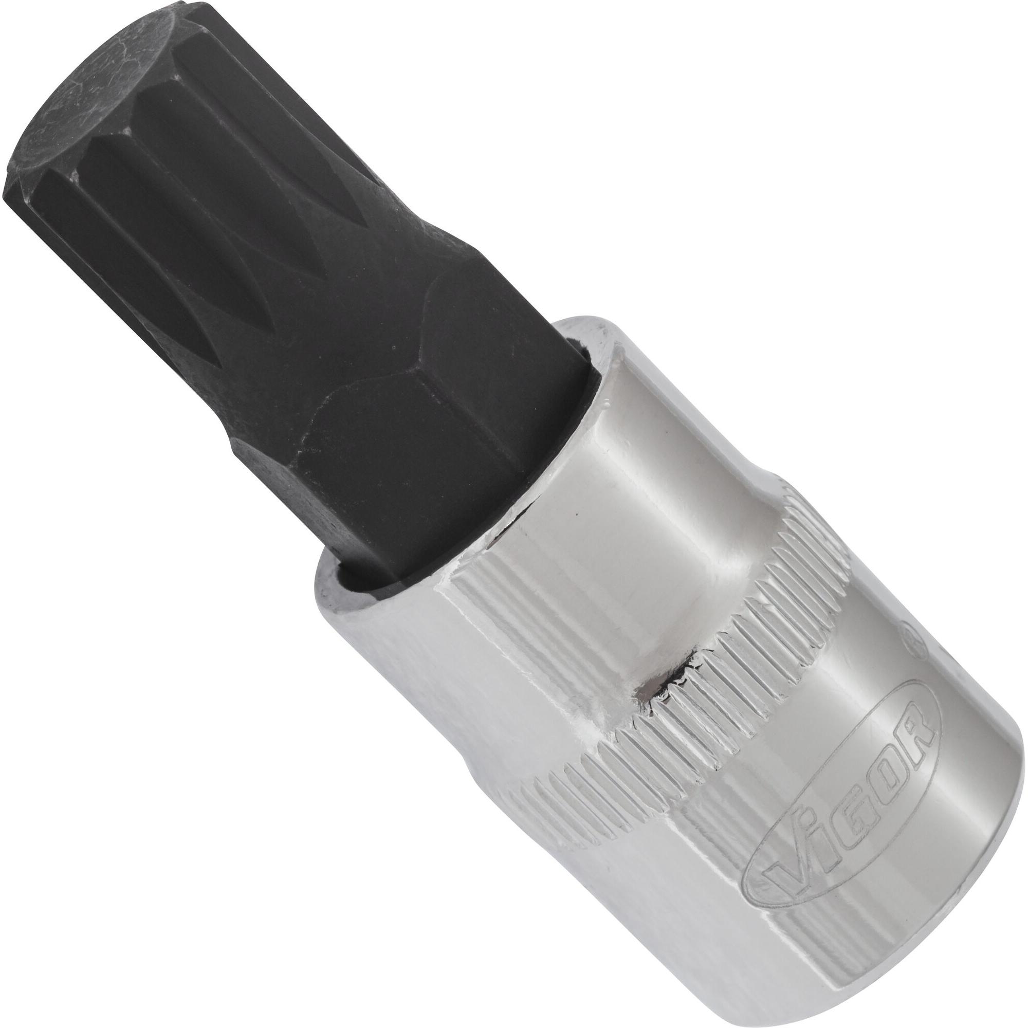 Vigor, Steckschlüssel + Stecknuss, 3/8"INNENVIELZAHN-SCHRAUB.EINS.M12,48MM