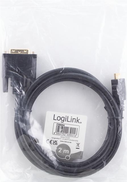 Image du produit LogiLink mini HDMI (Typ C) — DVI (2 m, DVI, HDMI)