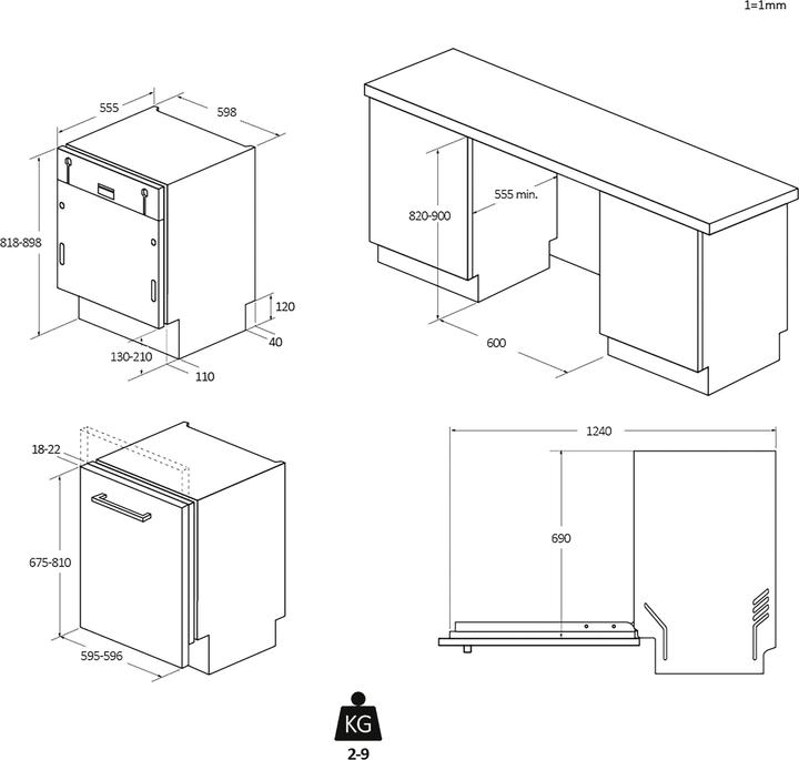 Actual product image Candy Rapidα CS 4E7L0W 14 place settings E