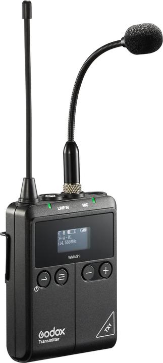 Produktbild Godox Schwanenhalsmikrofon mit Kugelcharakteristik und 3,5 mm Klinkenstecker