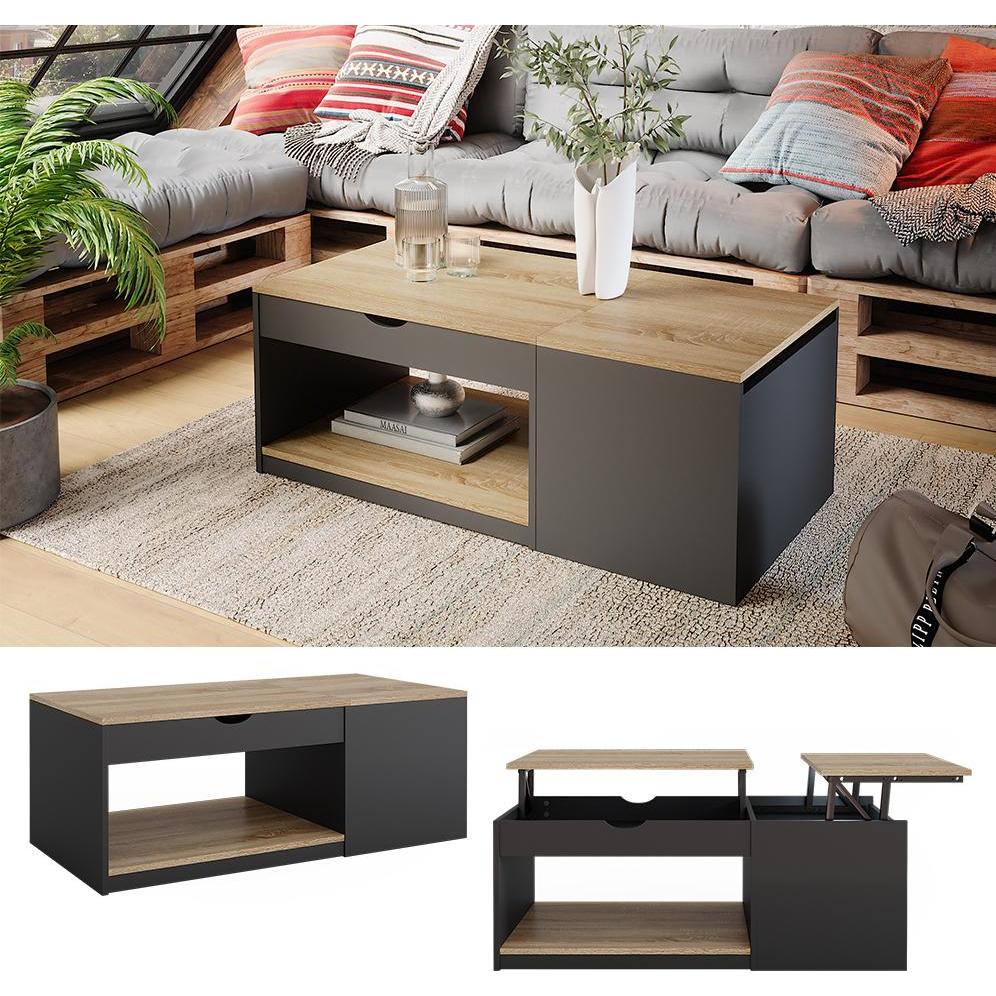 Thumbnail - Vicco, Couchtisch + Beistelltisch, Avela (110 x 55 x 54 cm)