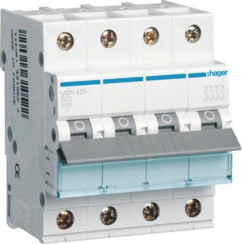 Actual product image Hager HAG MBN425 B25 built-in automatic 4p