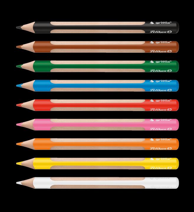 Actual product image Pelikan Crayon Griffix 9 colours (9x)