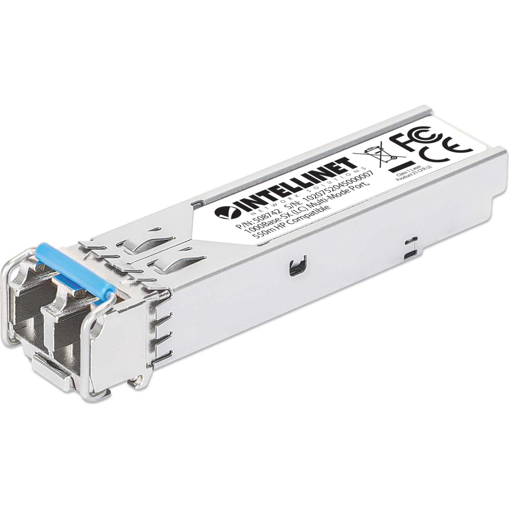 Thumbnail - Intellinet Gigabit SFP Mini-GBIC Transceiver für LWL-Kabel, Transceiver, Silber