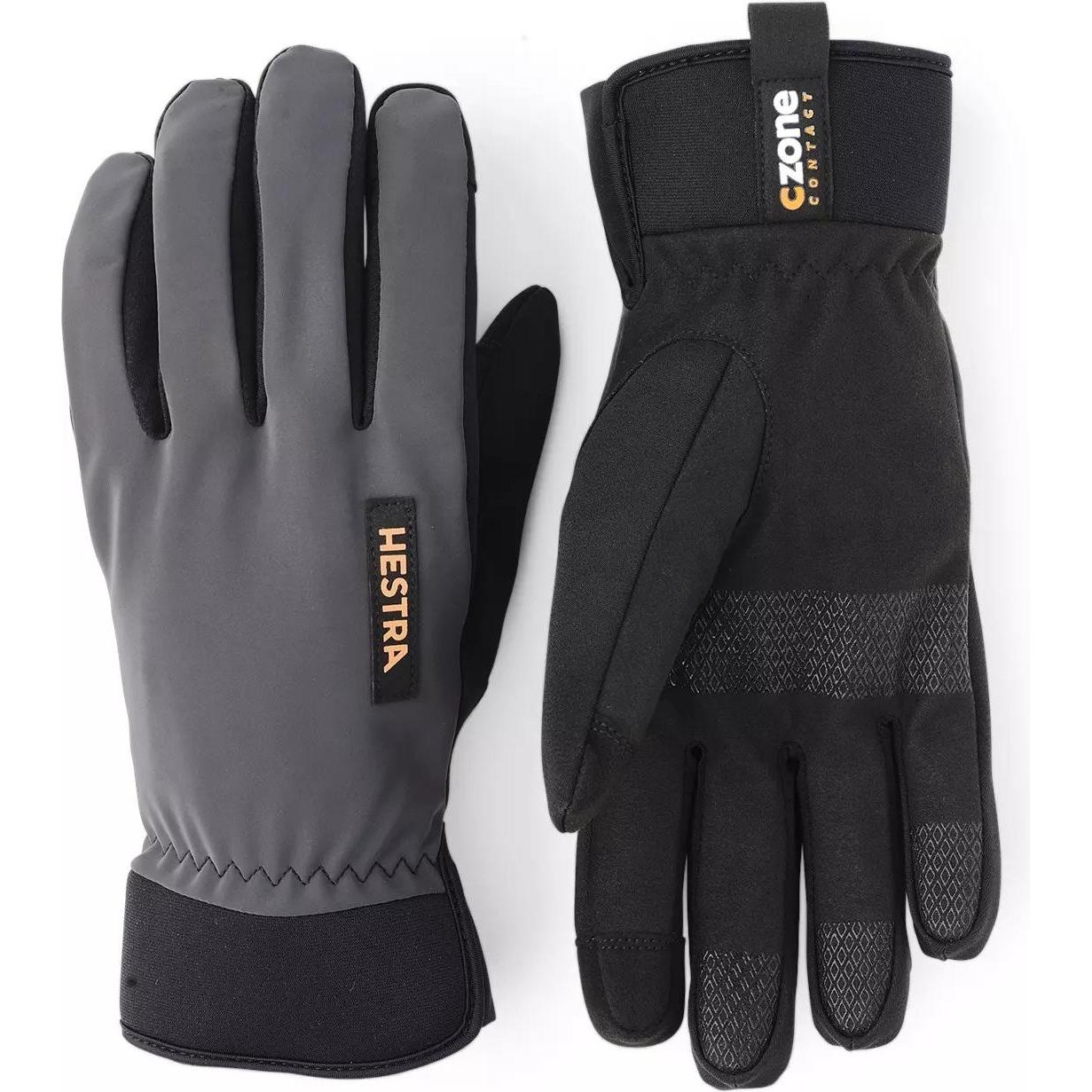 Hestra, Herren, Handschuhe, CZone Contact Glove -5 finger, Grau, (6)