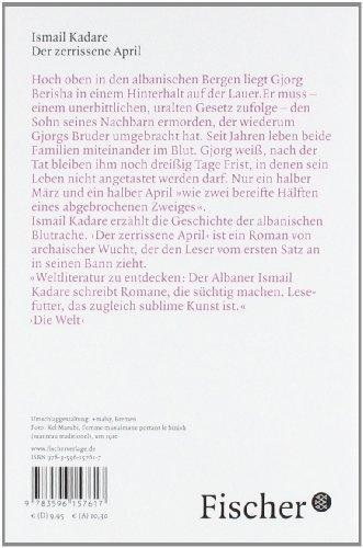 Produktbild Der zerrissene April (Deutsch, Ismail Kadare, 2003)