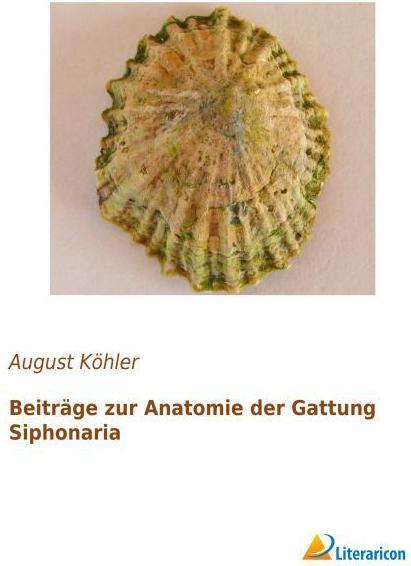 Produktbild Beiträge zur Anatomie der Gattung Siphonaria (Deutsch, August Köhler, 2015)
