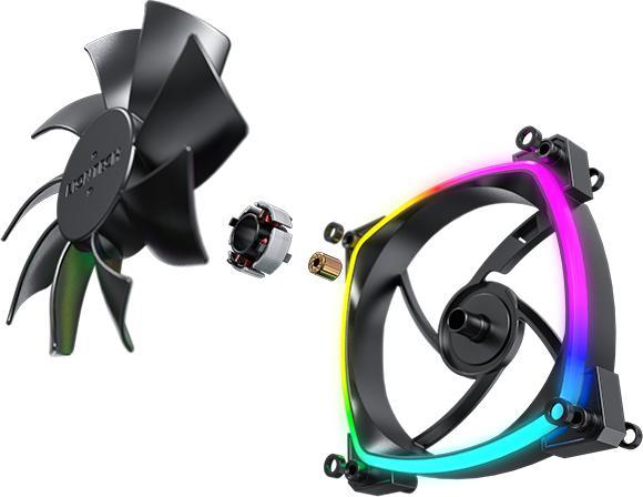 Produktbild Montech Lot de 3 Ventilateurs de boitier AX120 RGB - 12cm (Noir) (120 mm, 3 x)