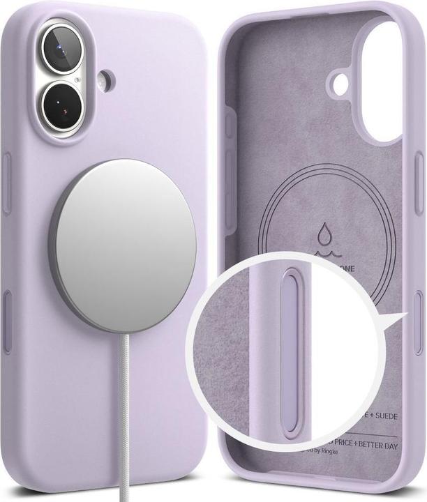 Immagine prodotto Ringke Silikon Magnetische MagSafe Hülle für iPhone 17 - Lila (Apple iPhone 17)