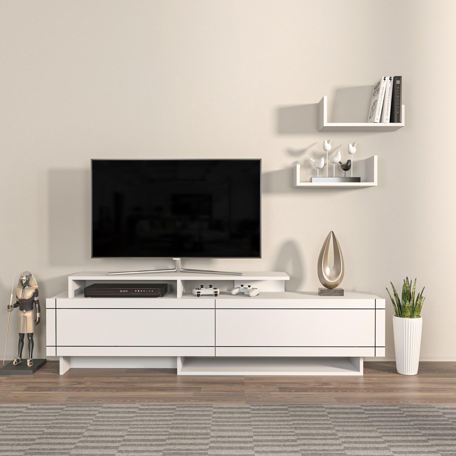 Thumbnail - Hanah Home, TV Möbel, Aila (180 x 54 x 37 cm)