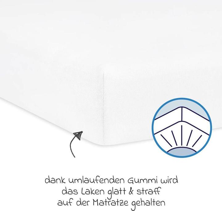 Immagine prodotto Julius Zöllner Lenzuolo matrimoniale in Tencel per letti di bambini da 60/120 - 70/140 cm (60 x 120 cm - 70 x 140 cm)