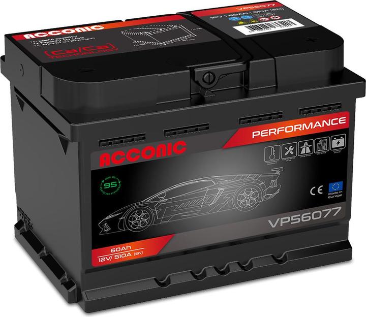 Produktbild Acconic VP56077 Performance 60Ah Autobatterie 560 409 054 (60 Ah)