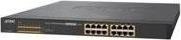 Produktbild Planet 19 Zoll POE+ Switch, 16 x Gigabit, 802.3at High Power, 220 Watt (16 Ports)