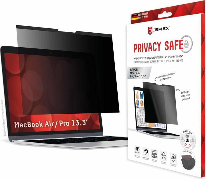 Produktbild Displex Privacy Safe, Laptop Blickschutzfilter (13.30", 16:9)