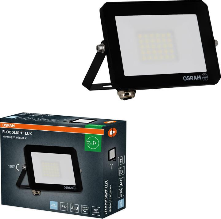 Produktbild Osram LED-Fluter, 20W, 1800lm, 6500K, 105°, IP65, kaltweiss (1800 lm, IP65)