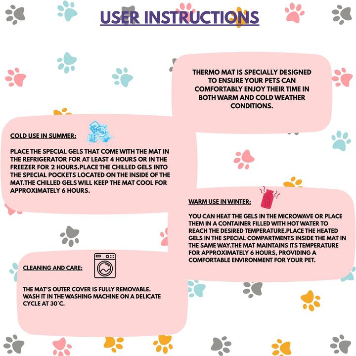 Produktbild Paws & Whiskers Thermo Mat Large Pet Bed (Hund, Katze)