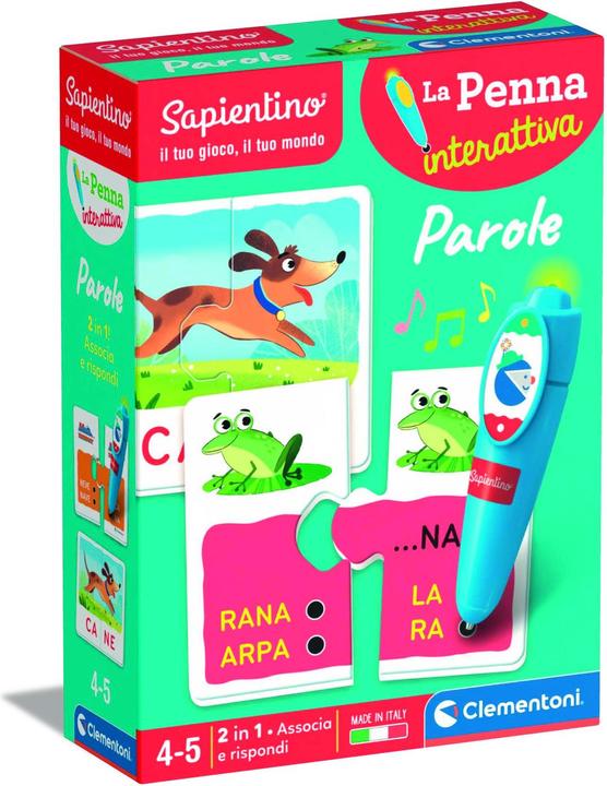 Clementoni Penna Interattiva-Parole IT (Italienisch, 4 - 5 Jahre)