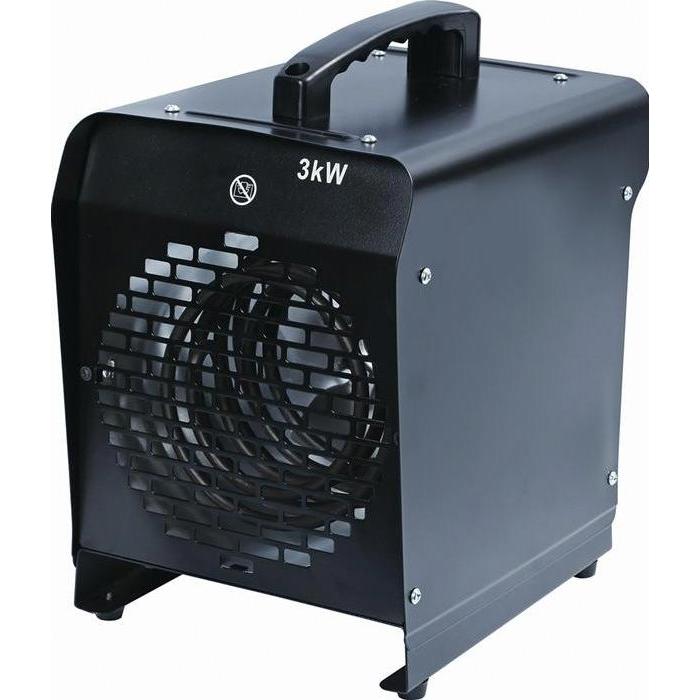 HP Autozubehör Elektroheizer ATH-30 230 m³/h 3 kW 13,6 A, Heizlüfter, Schwarz