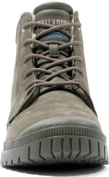 Immagine prodotto Palladium Wasserdichte Abendschuhe aus olivgrünem Leder mit Manschette (37)