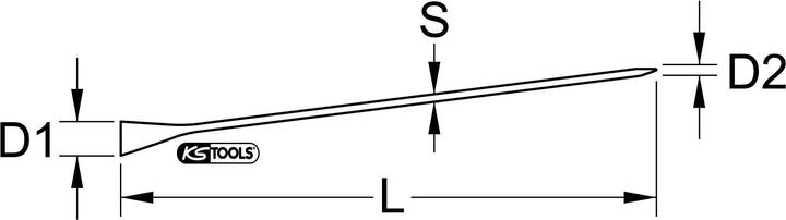 Actual product image KS Tools Straightening / assembly iron
