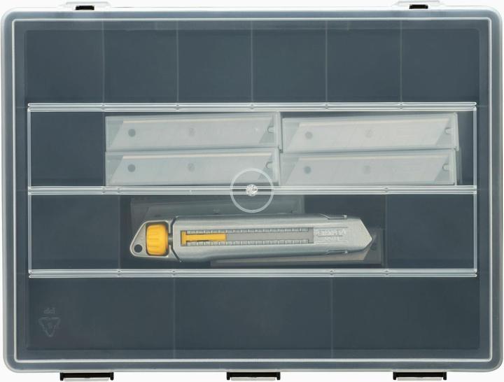 Actual product image Stanley Cutter Interlock 18mm + 200 blades + organiser (Cutters)