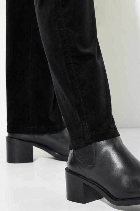 Produktbild Ulla Popken Samthose Mony, konisches Bein, Komfortbund, Stretch (42)