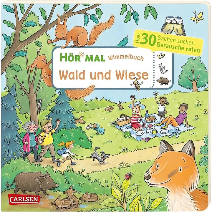 Listen (sound book): Wimmelbuch: Wald und Wiese (Forest and Meadow) (Stéffie Becker, Julia Hofmann, German)