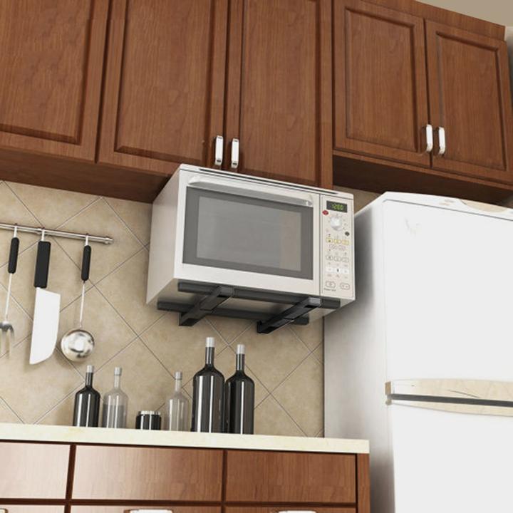 Produktbild Maclean MC-915 B Universal-Halterung für Mikrowellenherde, Wandmontage, verstellbar, Hartmetall, Küche, 30 k