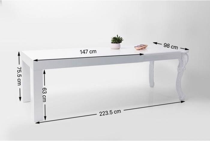 Produktbild Kare Design Tisch Janus All White 220x90cm