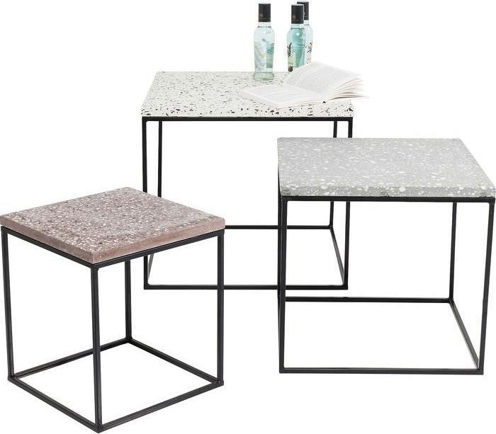 Produktbild Kare Design Beistelltisch Terrazzo Square (3/Set) (48 x 48 x 43 cm)