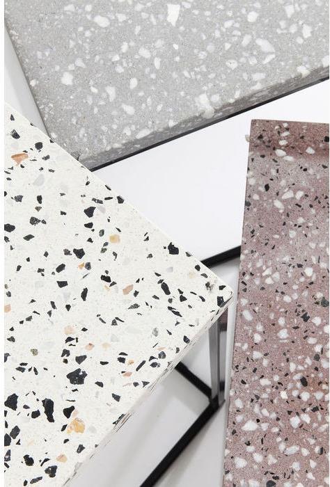 Produktbild Kare Design Beistelltisch Terrazzo Square (3/Set) (48 x 48 x 43 cm)
