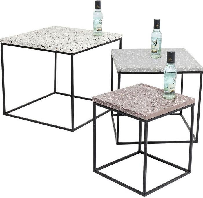 Produktbild Kare Design Beistelltisch Terrazzo Square (3/Set) (48 x 48 x 43 cm)