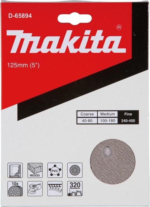 Produktbild Makita Schleifpapier Kl. 125mm K320 (320)