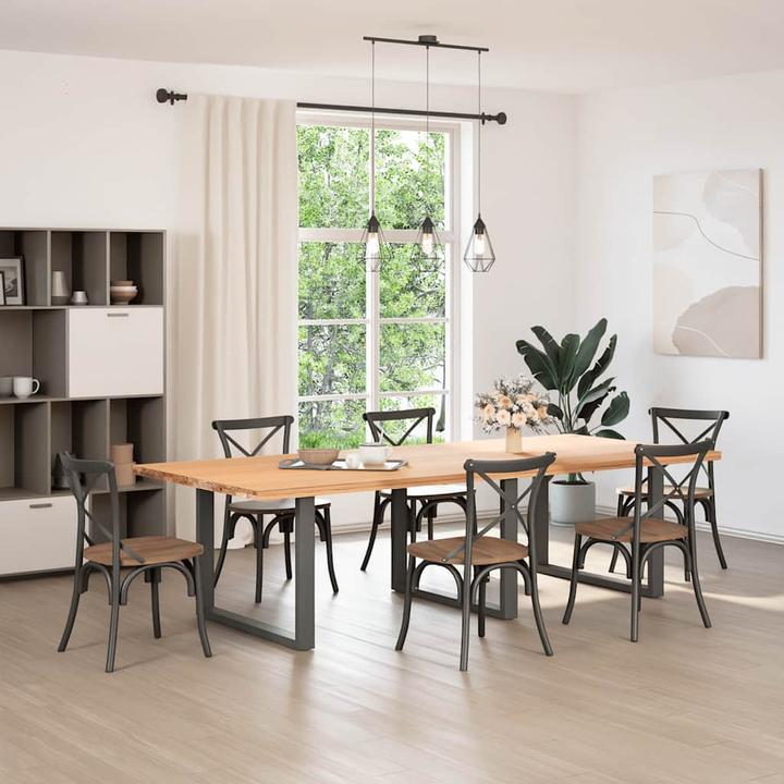 Immagine prodotto vidaXL Gambe per tavolino a U 2 pz. Gamba del tavolo in acciaio antracite 100x(72-73) cm