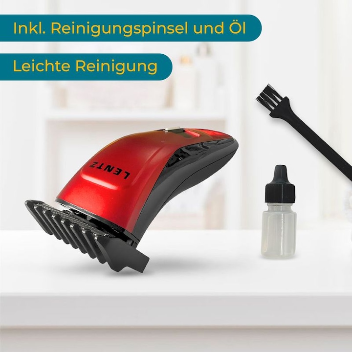 Produktbild Lentz Trimmer Kabelloser Rasierer Bartschneider Akku Haarschneider Set