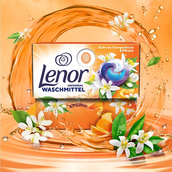 Immagine prodotto Lenor Orangeblüte und Pfirsich (15 Cicli di lavaggio, Detergente liquido)