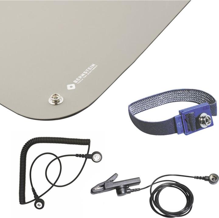 Produktbild Bernstein ESD-Tischmatten-Set Platin-Gra (Statikschutz)