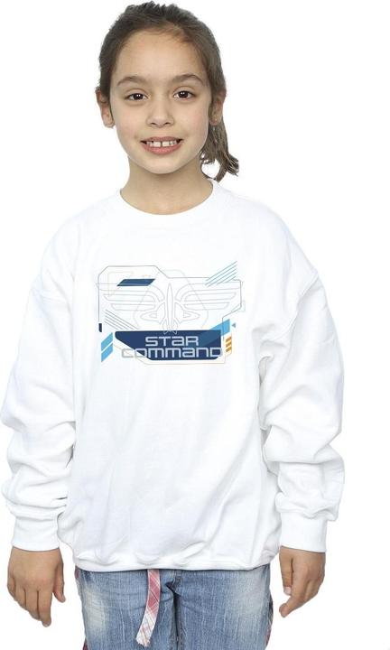 Actual product image Disney Girls Lightyear Star Command Icons Sweatshirt (140, 146)