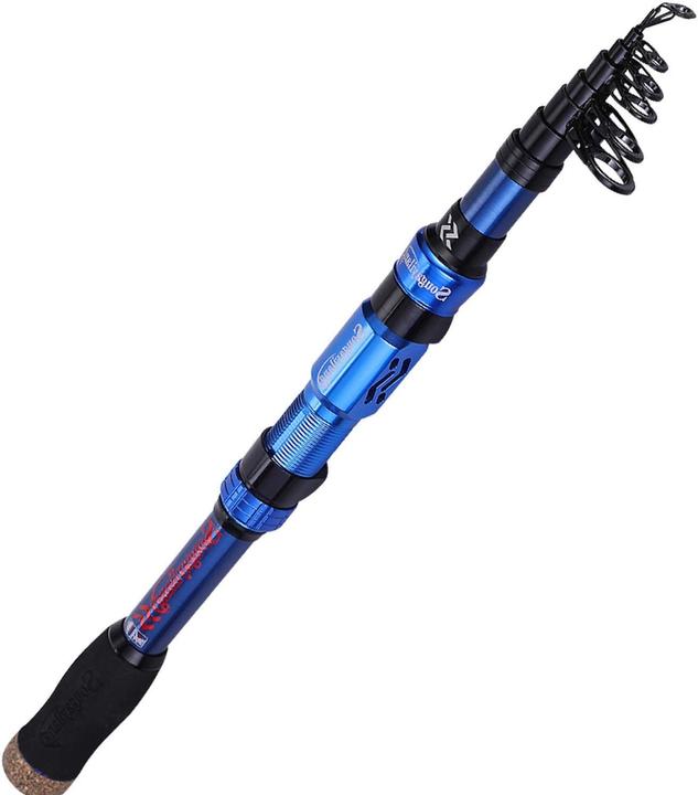 Immagine prodotto Sougayilang Canna da pesca telescopica blu 2.7M 8.9fit (Telescopio, 270 cm)